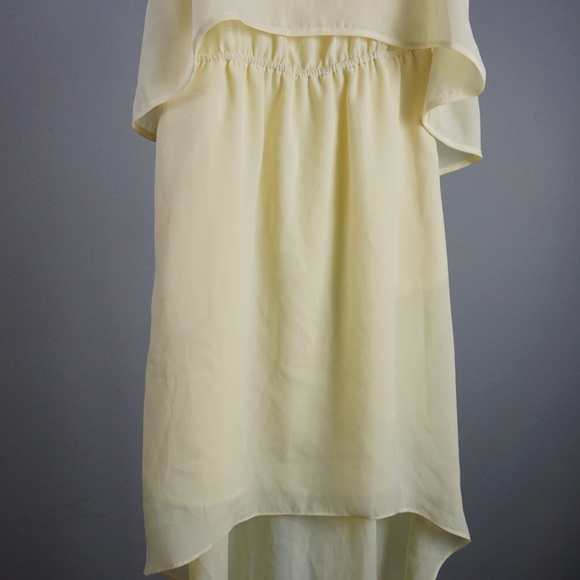 BCBGeneration Hi-Low Yellow Dress XS BCBG - Picture 6 of 8